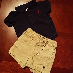 Polo by Ralph Lauren polo and shorts set 9 month